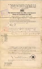 Image of Case 6213 1. Order of detention in an Industrial School 26 November 1897
 page 1