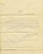 Image of Case 6334 9. Copy letter agreeing to the arrangements set out in above letter  10 March 1904
 page 1