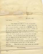 Image of Case 6424 9. Copy letter to A's employer asking her to send A. to London  10 February 1902
 page 1