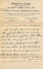 Image of Case 6537 5. Letter from Mr C.A. Stein, the Director of Wingfield House offering places to orphan boys  16 June 1900
 page 3