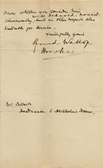 Image of Case 6537 17. Letter from the Battersea Committee of the Charity Organisation Society concerning H's application to them to help him find a place in domestic service  20 May 1901
 page 2