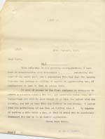 Image of Case 8587 19. Copy letter to Miss B. concerning E's apprenticeship  18 January 1910
 page 1