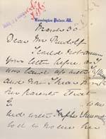 Image of Case 8587 30. Letter from Miss B. to Revd Edward Rudolf discussing E's case  30 March 1910
 page 1