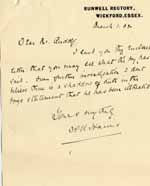 Image of Case 8645 12. Letter from Revd Harris to Revd Edward Rudolf enclosing a letter about H. [see item 13]  1 March 1902
 page 1