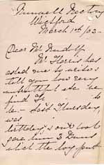 Image of Case 8645 13. Letter from the Honorary Secretary of the Runwell Home about H's behaviour  1 March 1902
 page 1