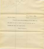 Image of Case 8723 15. Copy letter to Mr Kirby of the Pimlico House Boy Brigade  25 August 1902
 page 1