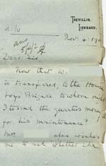 Image of Case 8723 18. Letter from Miss Foster concerning maintenance  4 November 1902
 page 1