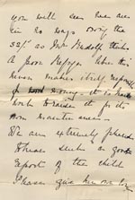 Image of Case 8790 10. Letter from Sister Frances with additional note from the Shrewsbury Home  18 February 1904
 page 2