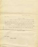 Image of Case 9315 21. Copy letter informing the Worksop Union  20 April 1905
 page 1