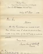 Image of Case 9316 7. Letter from the Worksop Union enquiring about places for the girls  6 December 1902
 page 1