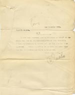 Image of Case 9339 3. Copy letter from Revd Edward Rudolf to Mr Norris concerning the approval of W's application  2 December 1902
 page 1