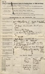 Image of Case 9402 1. Application to the Waifs and Strays' Society  14 January 1903
 page 1