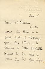 Image of Case 9498 12. Letter from St Martin's suggesting A. be moved to Islington  12 June [1907]
 page 1