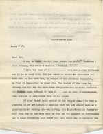Image of Case 9498 28. Copy letter from the Revd Edward Rudolf explaining to the Devizes Union the difficulties that A. has faced finding a situation because of his disability and asking if they could continue maintenance payments  28 October 1910
 page 1
