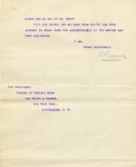 Image of Case 9498 29. Letter from Devizes Union asking to know if there is any problem other than his requiring an artificial leg which has kept A. from finding a situation  11 November 1910
 page 2