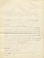 Image of Case 9498 33. Copy letter from Revd Edward Rudolf to the Devizes Union sending them reports on A.  23 November 1910
 page 1