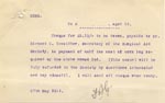Image of Case 9498 61. Letter from Miss Peter expressing her and A's gratitude  28 May 1911
 page 1