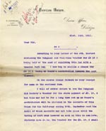 Image of Case 9498 65. Letter from Devizes Union enclosing their cheque for £2 10/-  31 July 1911
 page 1