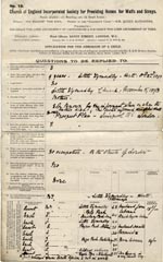 Image of Case 9603 1. Application to Waifs and Strays' Society  9 March 1903
 page 1