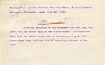 Image of Case 9616 7. Extract from a letter received from Miss Wykes of the Leicester Home  9 July 1910
 page 1