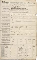 Image of Case 9621 1. Application to Waifs and Strays' Society  30 March 1903
 page 1