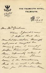 Image of Case 9627 16. Letter from Dr Ackerley about J. and his suitability for St Martin's  17 July 1903
 page 1