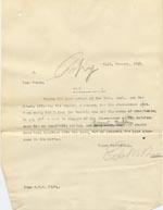 Image of Case 9662 10. Copy letter from Revd Edward Rudolf refusing the place  21 January 1910
 page 1