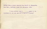 Image of Case 9662 21. Extract from a letter from Miss Stancliffe concerning L.  30 September 1910
 page 1