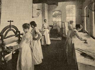 The Society's industrial schools were often run as a business, to generate funds for their home. The Lampson Home made a healthy profit by offering their laundry services to people in the local community.