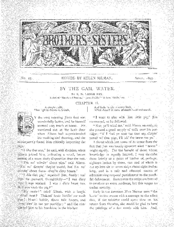 Brothers and Sisters April 1895 - page 1