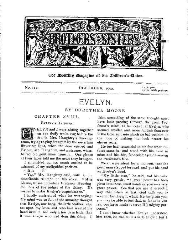 Brothers and Sisters December 1902 - page 1