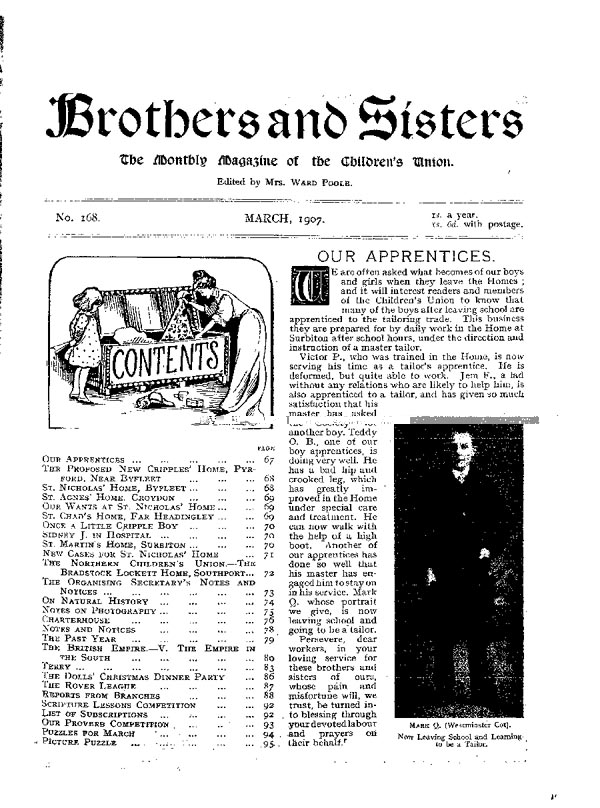 Brothers and Sisters March 1907 - page 1