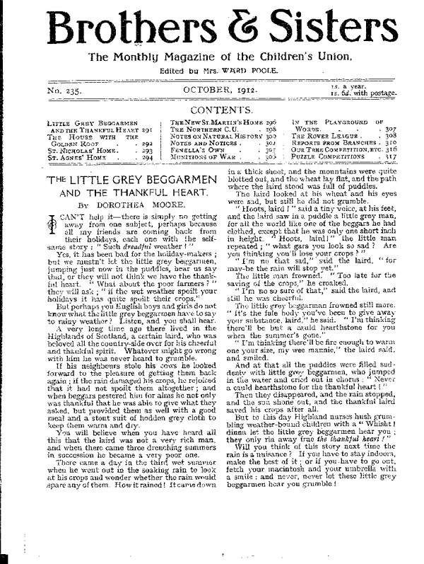 Brothers and Sisters October 1912 - page 1