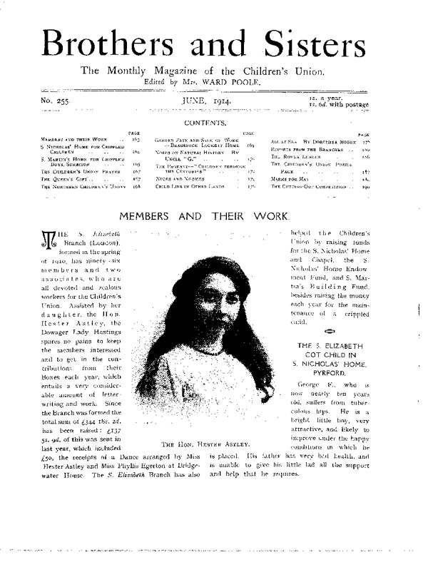 Brothers and Sisters June 1914 - page 1