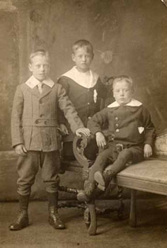 Well dressed boys of the time would wear Eton collars with their best clothes -  and the Society's children were no exception!