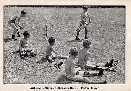 Sports were a favourite with the children and a good old game of cricket was not to be missed!