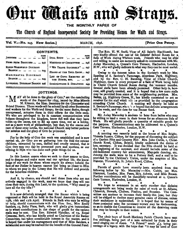 Our Waifs and Strays March 1896 - page 41