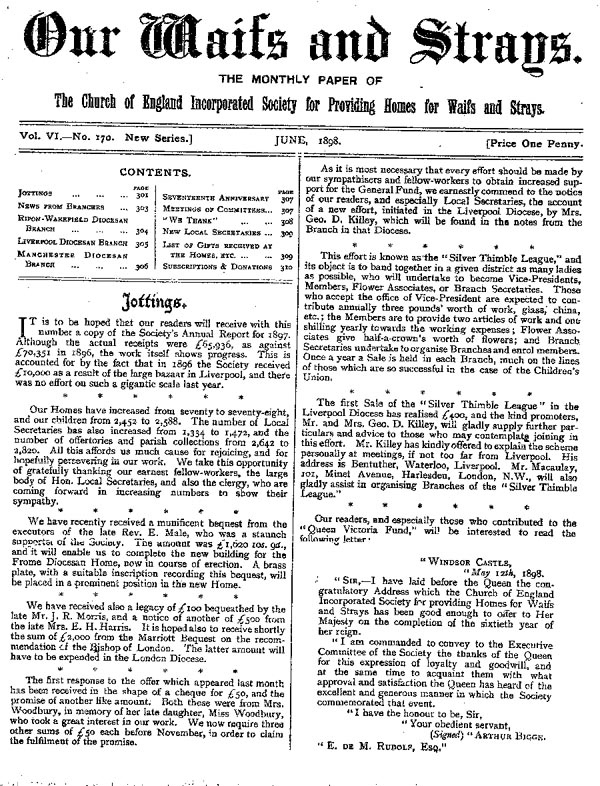 Our Waifs and Strays June 1898 - page 93