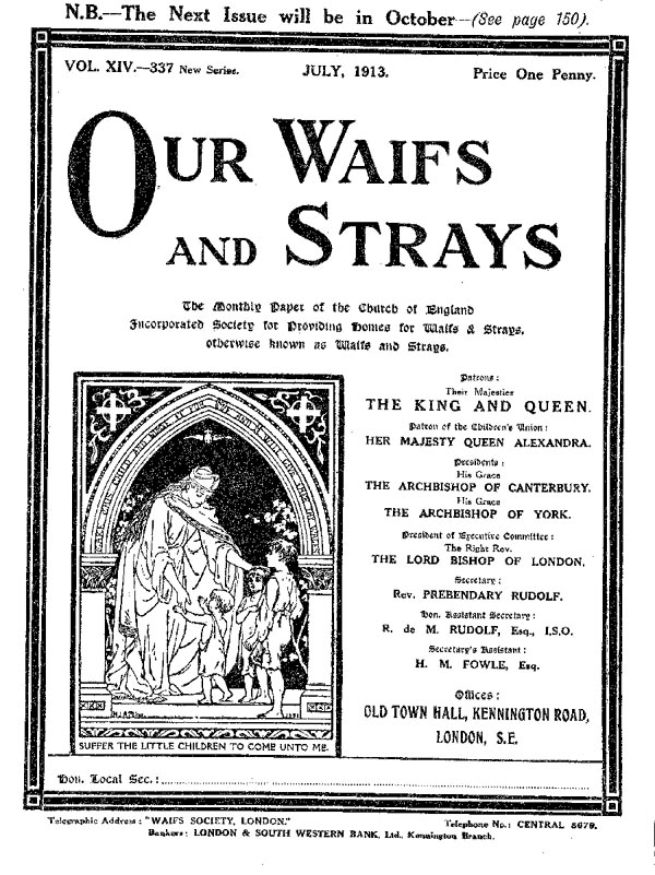 Our Waifs and Strays July 1913 - page 172