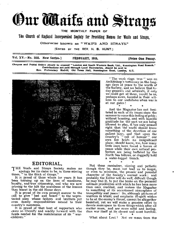 Our Waifs and Strays February 1915 - page 27