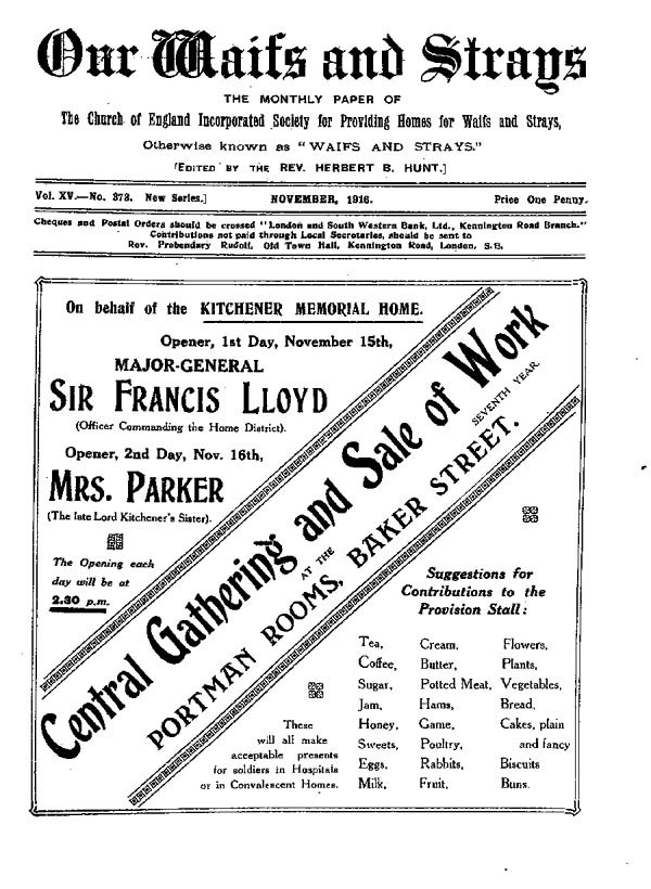 Our Waifs and Strays November 1916 - page 205