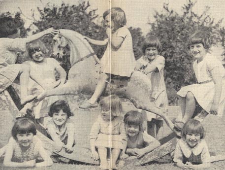 As well as 'Matey', their rocking horse, St Margaret's Home had many other toys for the girls to play with. They even had a play hut in their garden with a stage and a 'dressing-up box', so the girls could act out their favourite fairy tales.