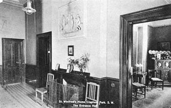 The reception room had an important social function, as it gave visitors their first view inside the home. It was important for children's homes to make a good impression with local people, and to make them feel welcome.