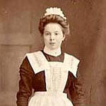 girl in
							maid's uniform