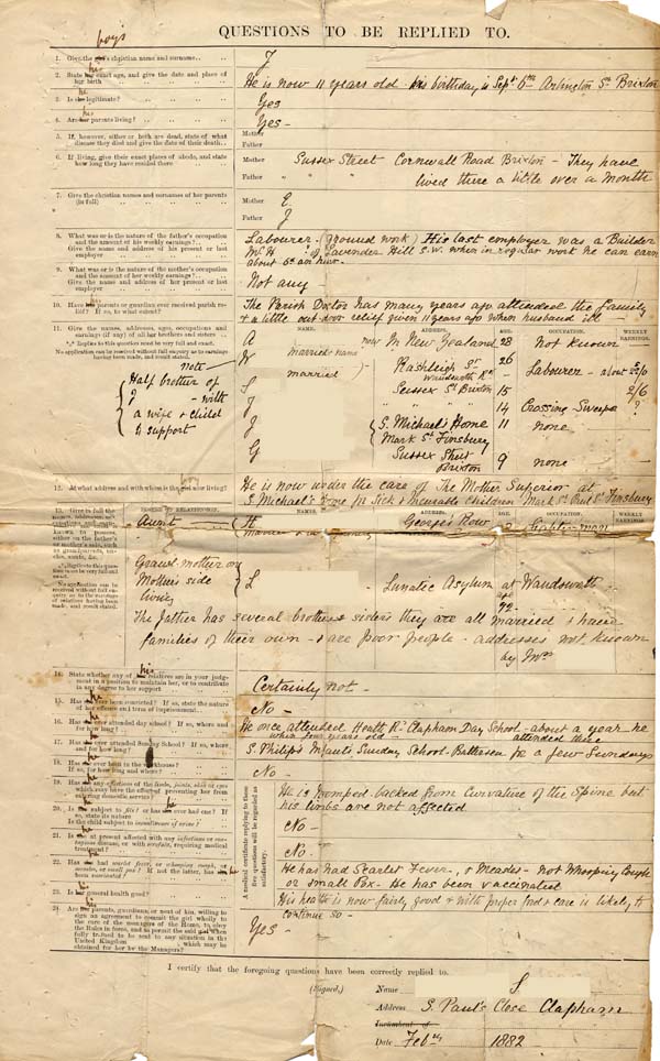 Large size image of Case 2 1. Application to Waifs and Strays' Society  February 1882
 page 3