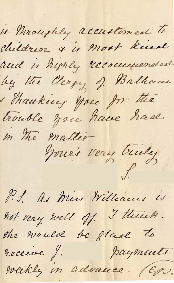 Large size image of Case 2 3. Letter from Miss S.  c. 17 October 1882
 page 3