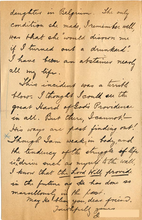 Large size image of Case 2 16. Letter from J.  5 February 1907
 page 4