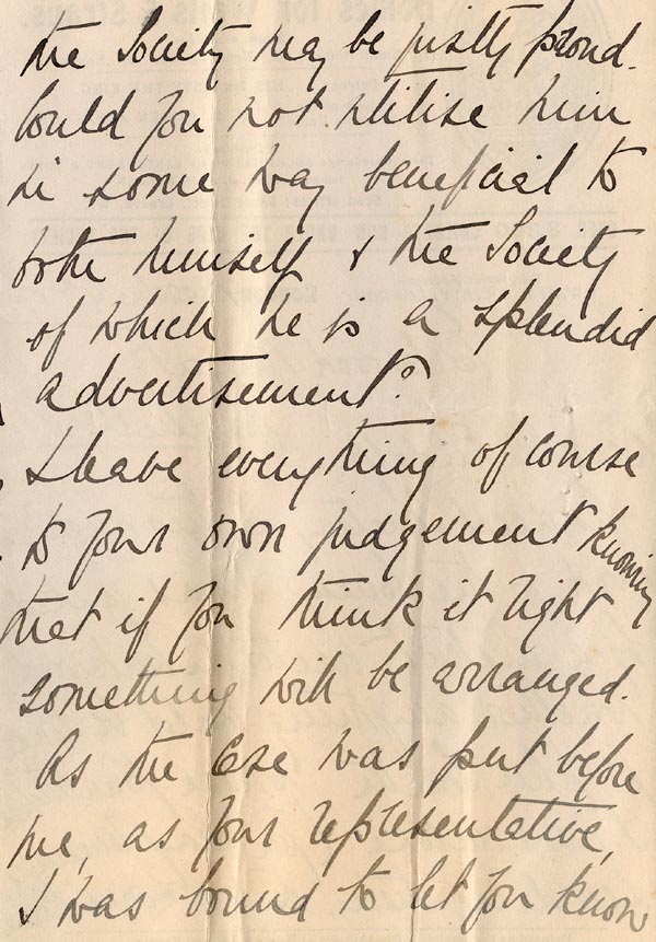 Large size image of Case 2 17. Letter from Mrs Hull  14 March 1907
 page 4