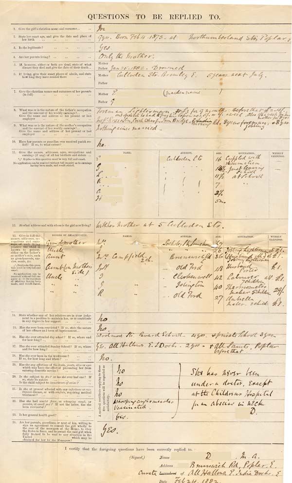 Large size image of Case 10 1. Application to Waifs and Strays' Society 24 February 1882
 page 3