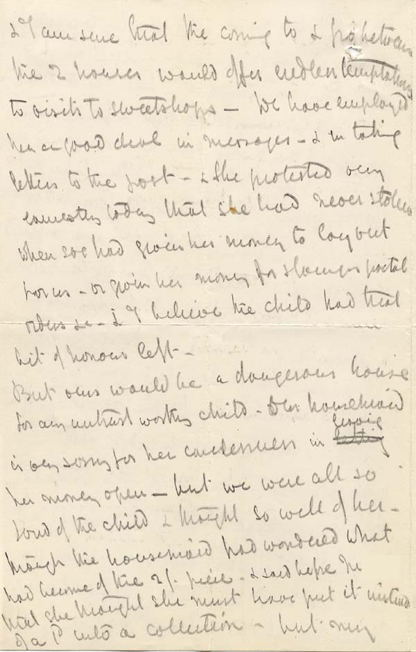 Large size image of Case 10 4. Letter from Miss Clark 12 April 1882
 page 6